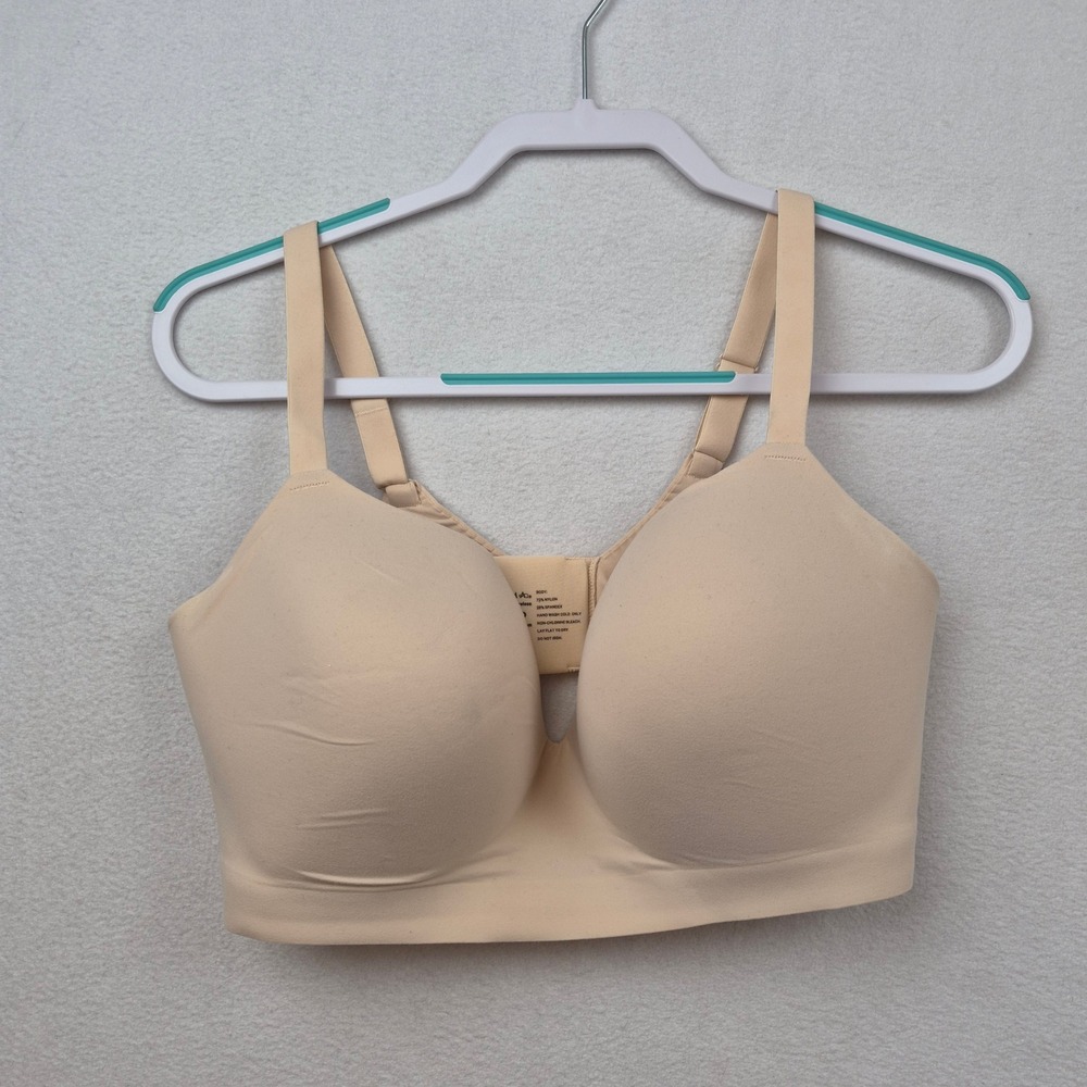 Soma Enbliss Wireless Full Coverage‎ Bra Beige 40DD Seamless Adjustable Straps